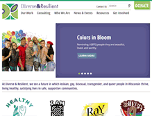Tablet Screenshot of diverseandresilient.org